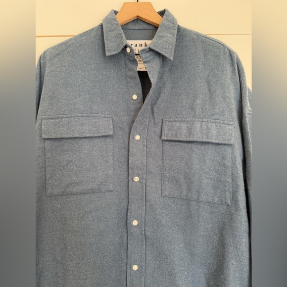 Frank & Eileen Mcloughlin Shirt Jacket in Melange Jean - Picture 9 of 16